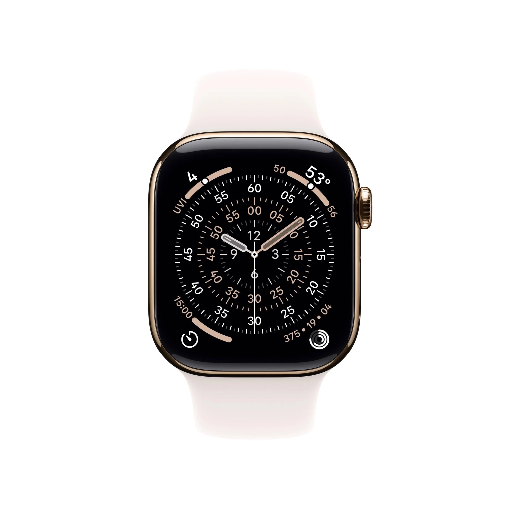 Apple Watch Series 11 - Titanium - GPS + Cellular Gold Titanium - Mobile Shark