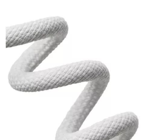 Prémium Szövetes (Nylon) USB-C Töltőkábel – Fehér - Mobile Shark